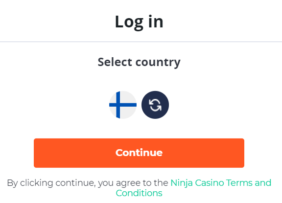 Ninja Casino Login